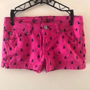 Dark Pink Sailboat Shorts